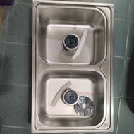 Gnet 2-Hole Thick Stainless Steel Sink (INSTANT READY)