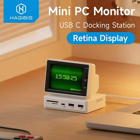 Hagibis 3.5inch IPS Mini Screen AIDA64 Mini PC CPU RAM HDD Data Monitor Display Sub Screen with USB 