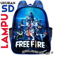 Tas Sekolah SD Laki laki Ransel Gendong Tas Punggung Anak Cowok FF Gambar Timbul Emboss