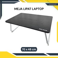 TAFFHOME Folding Table Laptop Table Foldable Bed Table 70x48cm Minimalist Folding Table Work Study T
