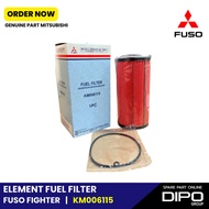 Element Fuel Filter atas Fuso Fighter FM/FN Orange Lama - KM006115