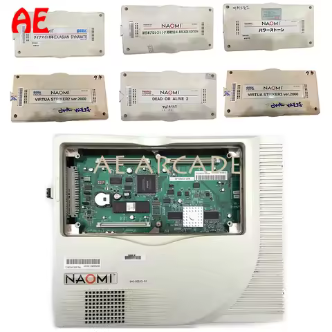Original Arcade Sega NAOMI Motherboard Consoles and Retro Video Gaming Accessories Game Cassette Arc