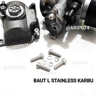 [1Biji] BAUT L MANGKOK KARBURATOR PE PWL PWK BAUT L STAINLESS KARBU KEIHIN SUDCO KOSO KRJ BRT UMA CP