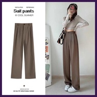 Huilishi<p"Korean\vT-High\Tw"Waist-mY\Casual"vv-Trousers\yl"Wide-ph\Leg"VV-Pants For Women Premium