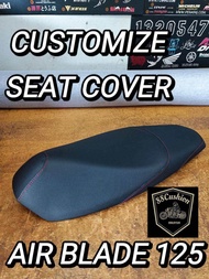 （Customize) Cover Seat Honda Air Blade 125 Sarung kusyen Honda Air Blade 125 Cover set Air Blade 125