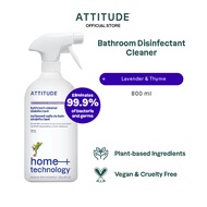 ATTITUDE Bathroom Cleaner Disinfectant 99.99% spray - nature+ technology- Thyme & Lavender - Vegan &