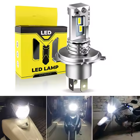 1Pcs H4 9003 LED Motorcycle Headlight Canbus No Error 12V 24V 6000K for Honda Shadow VT750 Dio PCX12