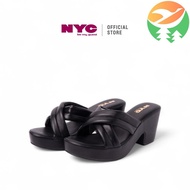 Gg3 NYC Women's Shoes Amberly Cross-Strap Pumps - N72506-CV01SV-1-ONYX