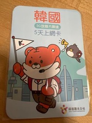 韓國 5G 放題不降速 5天上網卡