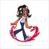 Bandai | 16CM Anime Splatoon Cosplay Acrylic Figure Stand Plate Myaku Hanakasa Salmon‌ ‌Inkling Orna