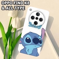 01-GB - Latest OPPO FIND X8 Softcase 2024 - Flexible rubber material - STITCH Motif - Latest OPPO FI
