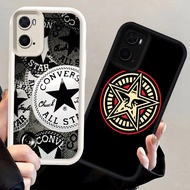 N3 CON stars Black and white silicone Casing for OPPO A77 A77s A57 A57s A57e Case