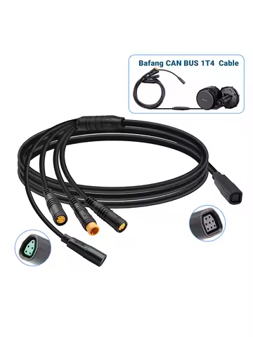 Motor Waterproof 1T4 EB-Bus Cable for Bafang CAN BBS BBS01B BBS02B BBSHD Mid Motor Display Brake Lev