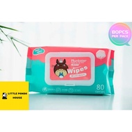 80pcs Non Alcohol Wet Tissue