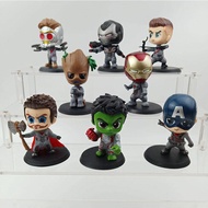 8 Pieces/Set Anime Avengers Doll Doll Doll Doll Figure Anime Avengers Hulk Groot Captain America Doll Doll Figure Decoration Collectibles
