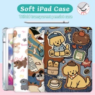 Ipad case\ trifold case with slot pen ipad air 5 case ipad 10 pro 11 inch Air 4 3 2 1 gen 9 8 7 Air