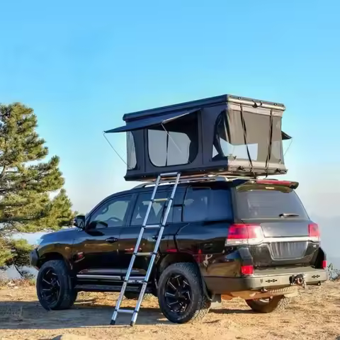 3-4 Person Camping 4x4 Waterproof Roof Aluminum Shell Car Rooftop Tent Hard Shell Roof Top Tent for 