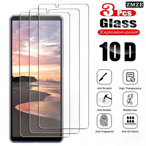 High Definition for Sony Xperia Pro 1 5 10 I II III IV V VI 10 III Lite Anti-Shatter Tempered Glass 