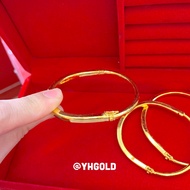 กำไลทอง1บาท YHGOLD กำไลเงาสปริง ทองคำแท้96.5%