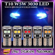 1PCS T10 LED bulb car light W5W Car LED 194 168 W5W CANBUS interior light 194 501 6SMD 3030 Dashboar