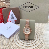 ∈??Orig Fossil Watch Rosegold Mesh Strap