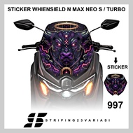 Windshield sticker - visor n max neo s - turbo latest cool motif 993 - 1000