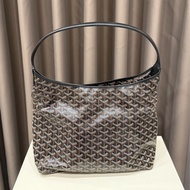 （極新甜價）Goyard hobo黑棕 老花肩背包