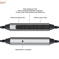 HARL 4-Strand Braided Upgrade Cord, 120cm / 47.24in Built In Microphone MMCX to Type C Headphone Cab