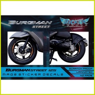 ☈ ⎯ ▭ ♒ Burgman Street125 Mags Sticker