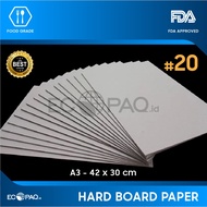 Bot Cardboard - Thick Grey Cardboard - Hard Board Grey No.20 -42x30cm -A3 - (6lb)