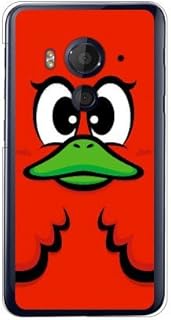 YESNO Honey Duck Red (Clear) / for HTC J butterfly HTV31 / au AHTV31-PCCL-201-N127