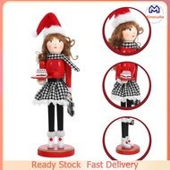 Mlinstudio Nutcracker Wooden Christmas Gift Nutcrackers Cloth Candy Decor Shopping Mother Xmas Deskt