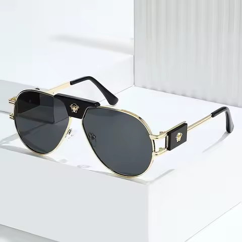 Classic Aviation Sunglasses Women Brand Designer Cattle Head Decoration Brand Designer Pilot Sun Gla