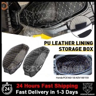【Ready Stock】Honda ADV 160 Bucket Cushion Seat Leather Trunk Liner Insulated Motorcycle Trunk Liner 