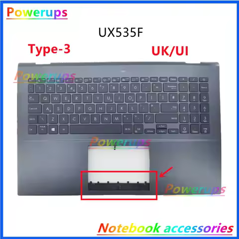 Laptop US/TW/HB/EU/IT Backlight Keyboard Case/Cover/Shell For Asus ZenBook Pro 15 UX535 UX535L UX535
