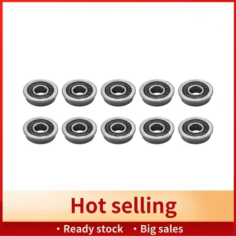 10Pcs F695-2RS Bearing 5X13X4mm Flanged Miniature Deep Groove Ball Bearings F695RS for VORON Mobius