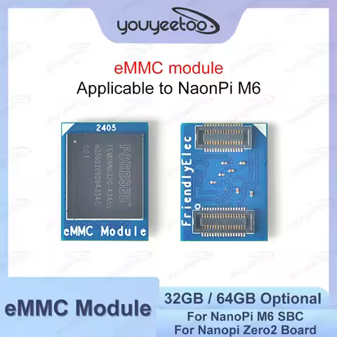 eMMC Module for NanoPi M6 / Nanopi Zero2 32GB/64GB Optional Development Board Accessories