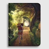 Cartoon Totoro iPad Case iPad Cover iPad 9.7/10.5/11/ Pro/Air/Mini Smart Leather Case Tablet Casing
