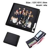 Korean Star EXO Wallet Student Mens And Womens PU Folding Wallet Short Wallet Card Holder Kpop Coin 