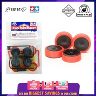 Tamiya Red Hard Diameter LP Tire/Carbon Wheels X/XX 95370