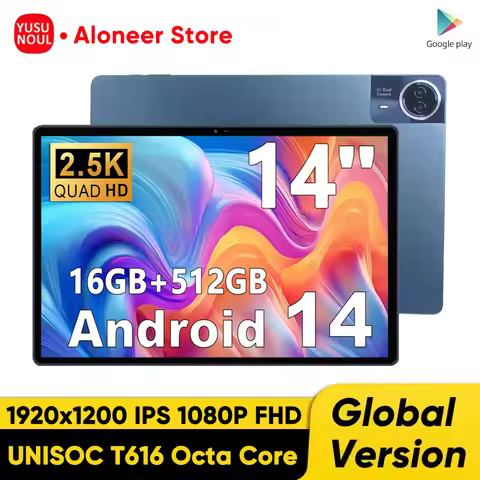 Global Version Super Big screen 14.1 InchTablets Phone call wifi 12900mAh16GB+512GB Tablet 14 Inch A