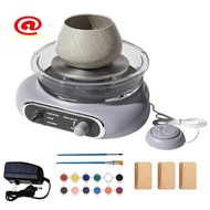 Mini Pottery Wheel Kit Pottery Clay Art Turntable Electric Pottery Wheel Detachable Cleaning for Hom