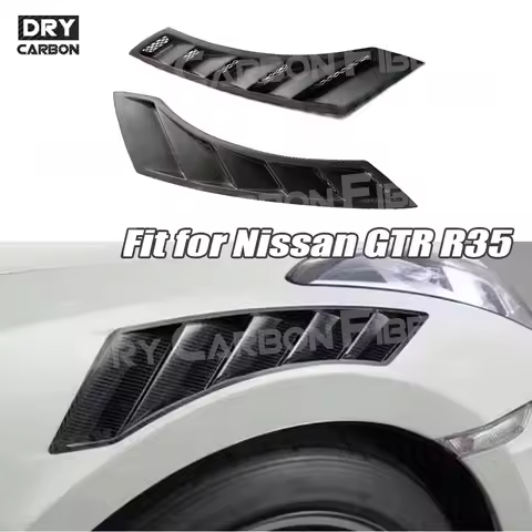 Car Accessories Front Fender Air Vent Trim Spoiler Canards Side Fender Body Kits for Nissan GTR R35 