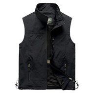 Casual Vest Men Quick Dry Photographer Tactical Sleeveless Jackets Summer Outdoor Travels Lightweigh