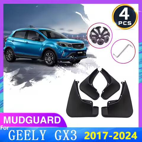 For Geely GX3 BAC X3 Pro 2018 2020 2021 2017~2024 NEW Mud Flaps Splash Guards Mudguards Front Rear P