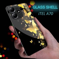 HP Glossy Glass Softcase for iTEL A70 - Casing iTEL A70hp - Protective Case Vivo iTEL A70hp -K47