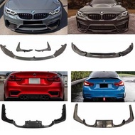 BMW F80 F82 M3/M4全套碳纖維￼包圍套件 升級安裝 頭唇 尾唇 側裙 尾翼 Gt尾翼