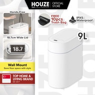 HOUZE - Node - 9L Smart Sensor with Automatic Bagging Bin | Garbage | Free 1 Roll Trash Bag (15pcs)