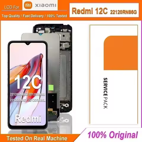 6,71" LCD For Xiaomi Redmi 12C LCD Touch Screen Digitizer Assembly For Redmi 12C LCD 22120RN86G 2212
