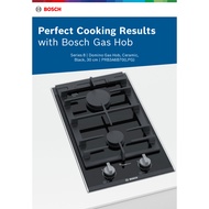 Bosch PRB3A6B70 Built In Black Schott Glass Ceramic Surface Gas Hob Double Burner